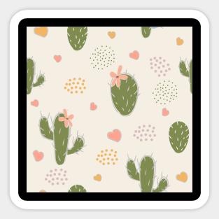 Cactus Pattern Sticker